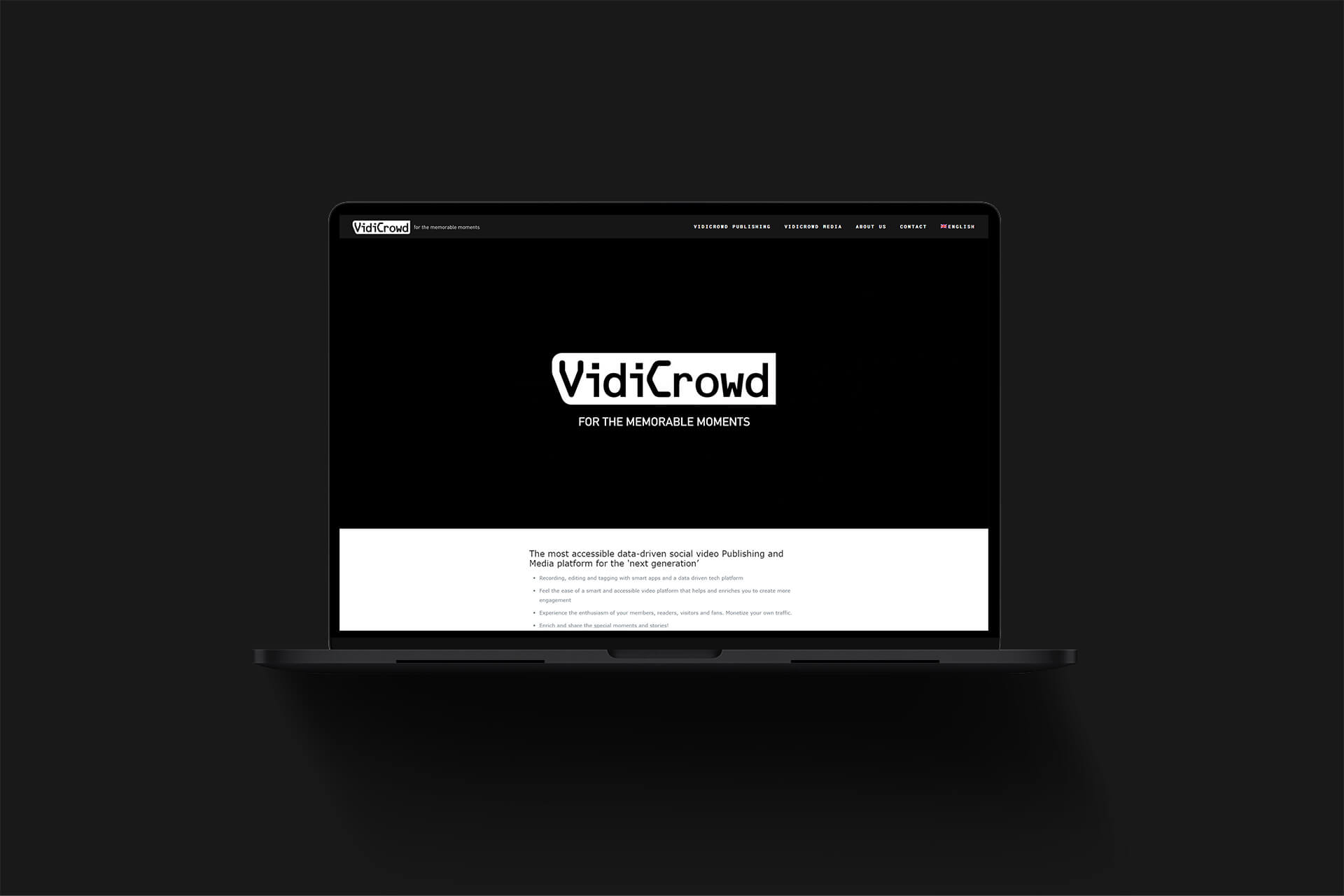 Nieuwe website – VidiCrowd